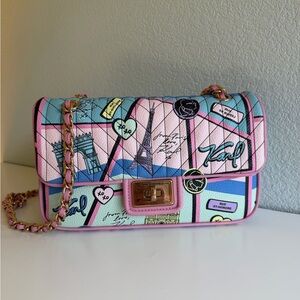 Karl Lagerfeld Paris Quilted Crossbody Bag – Limited Print 💕